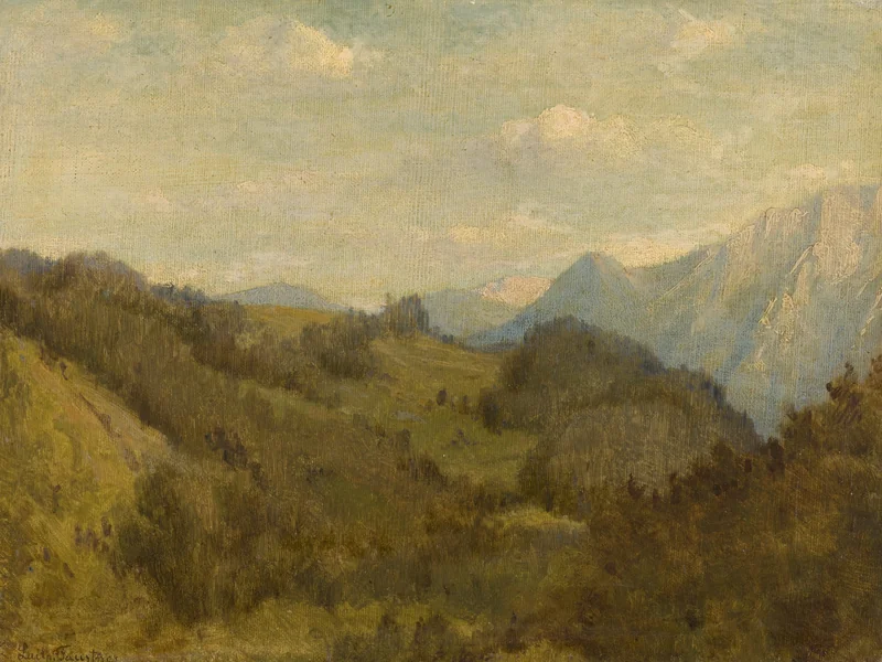 1845-Luitpold Faustner - Landschaft in Tirol